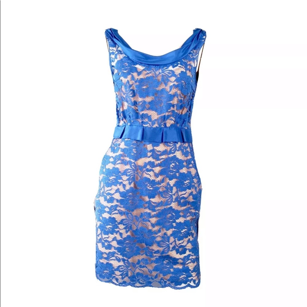 Calypso St. Barth XS Lace Satin Peplum Pockets
